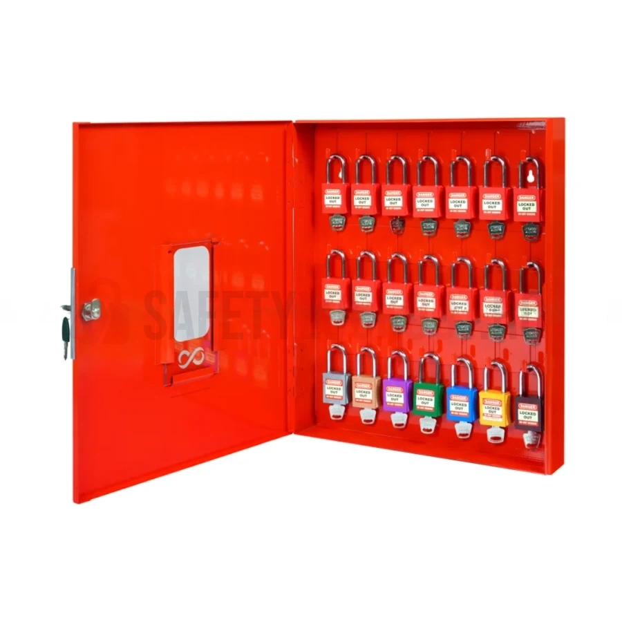 Dulap închis pentru 21 de lacăte LOTO — Dulapuri închise pentru lacăte | Safety Lockout