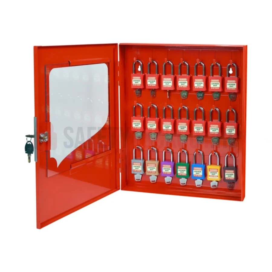 Dulap cu geam transparent pentru 21 lacăte LOTO — Dulapuri cu geam transparent pentru lacăte | Safety Lockout