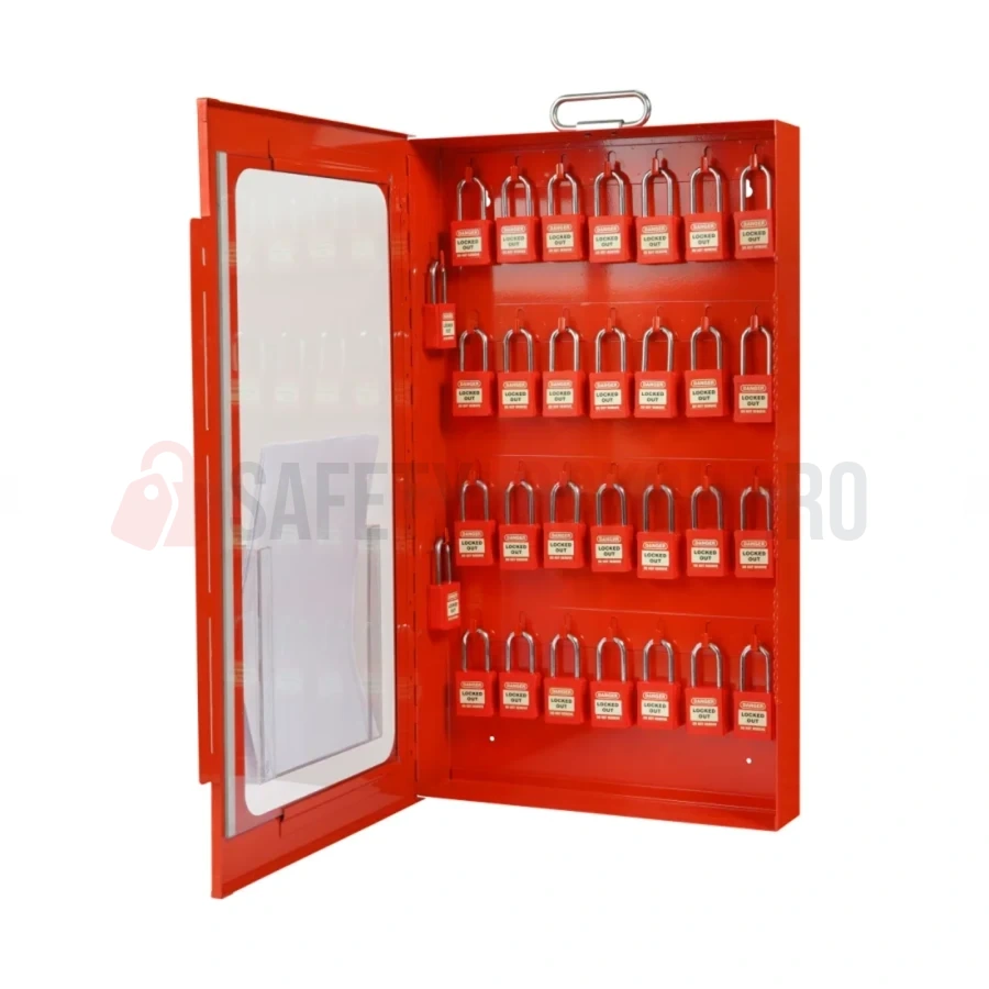 Dulap cu geam transparent pentru 30 de lacăte LOTO — Dulapuri cu geam transparent pentru lacăte | Safety Lockout