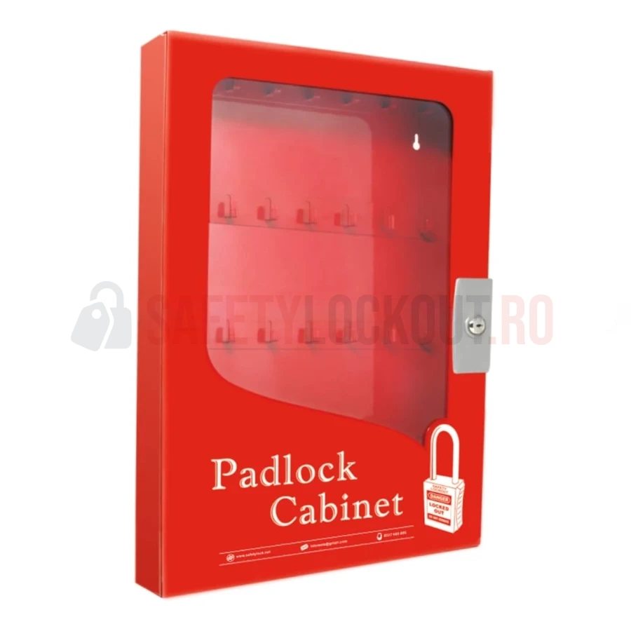 Dulap pentru lacăte cu geam transparent, 84 cârlige — Dulapuri cu geam transparent pentru lacăte | Safety Lockout