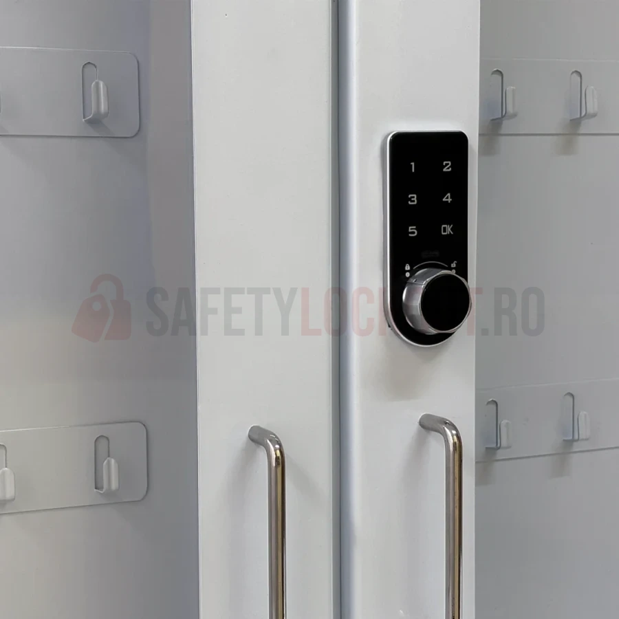 Dulap pentru 200 de lacăte LOTO, cu cifru digital și geam — Dulapuri cu geam transparent pentru lacăte | Safety Lockout