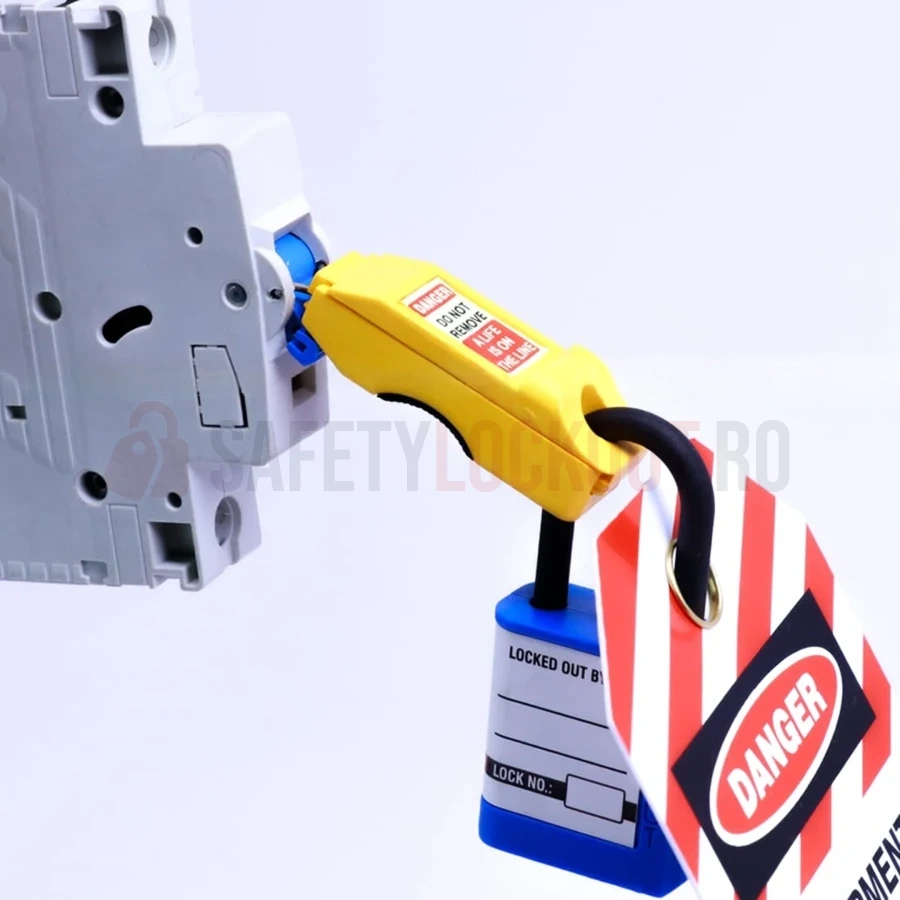 Dispozitiv de Blocare Pin-Out Slider pentru Disjunctor Miniatură — Dispozitiv de blocare pentru disjunctor | Safety Lockout