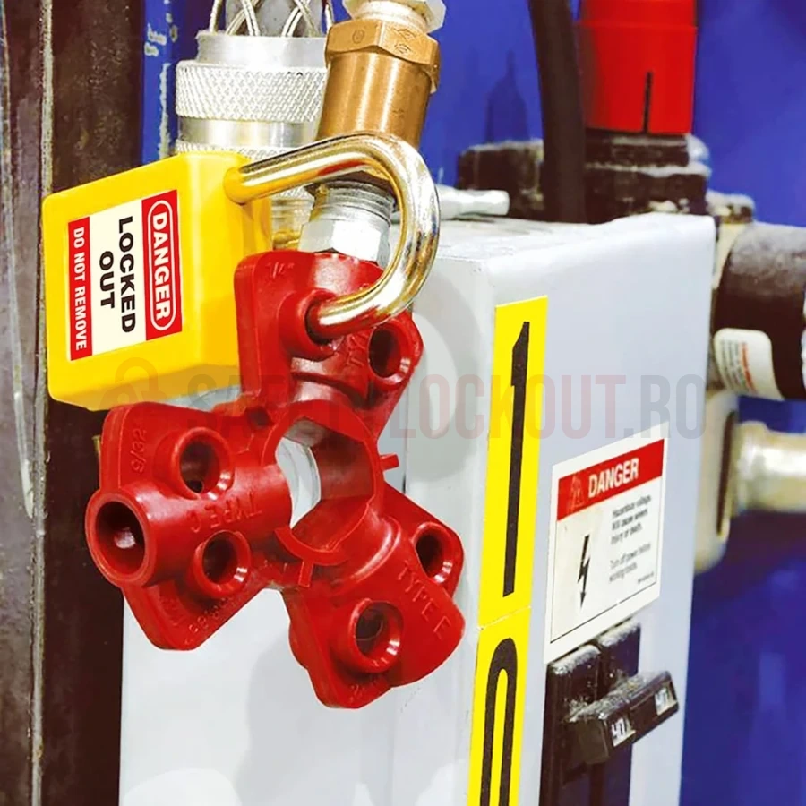 Dispozitiv de blocare pneumatic cu 3 căi — Dispozitiv convențional de blocare pneumatic | Safety Lockout