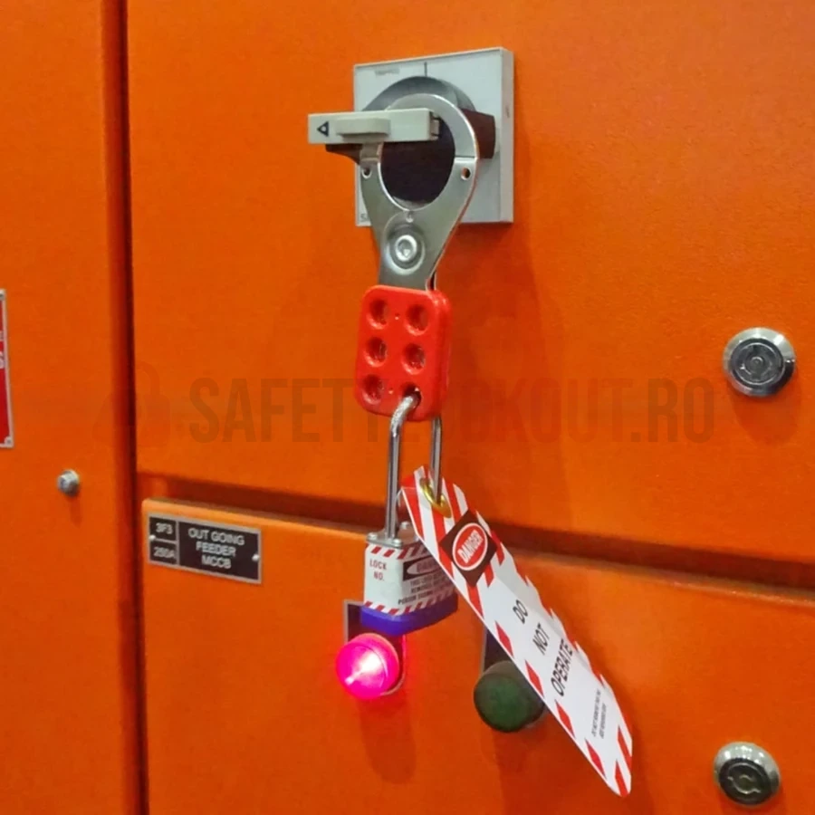 Lacăt LOTO din oțel laminat cu bridă lungă, 54 mm — Lacăte LOTO din oțel laminat | Safety Lockout