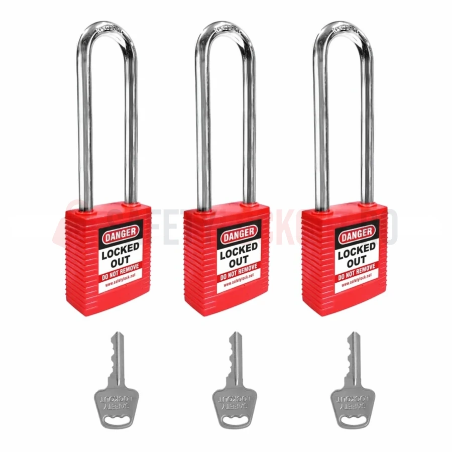 Lacăt LOTO de siguranță Seria 3, bridă oțel 85 mm — Lacăte de siguranță LOTO | Safety Lockout