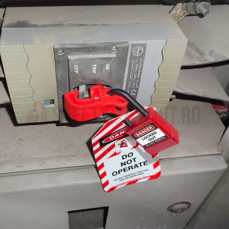 Lacăt LOTO dielectric, bridă din nailon 46 mm, Seria 6 — Lacăte LOTO dielectrice – BRIDĂ DIN NAILON | Safety Lockout