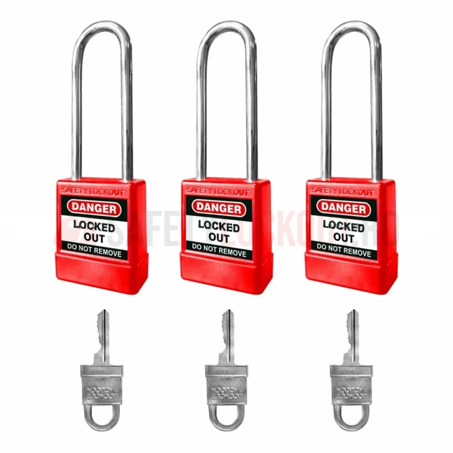 Lacăt LOTO Seria 6 Premier cu bridă din oțel, corp mare — Lacăte de siguranță LOTO | Safety Lockout
