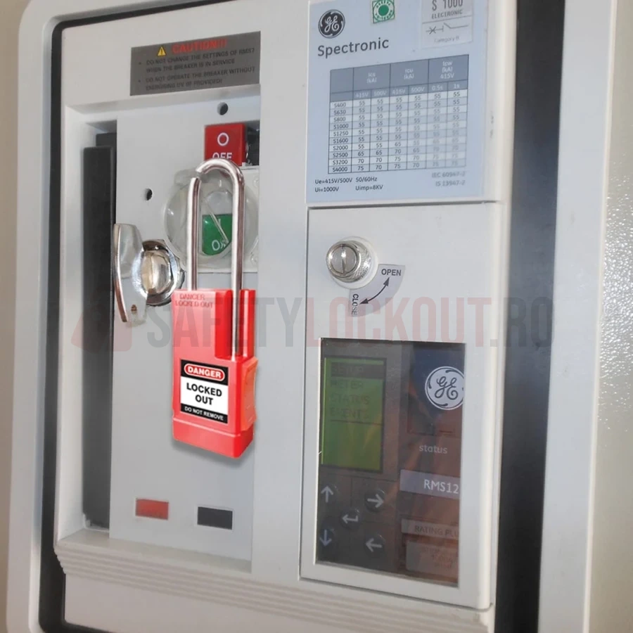 Lacăt LOTO PLSP cu bridă din oțel 46 mm, corp extins — Lacăte de siguranță LOTO | Safety Lockout