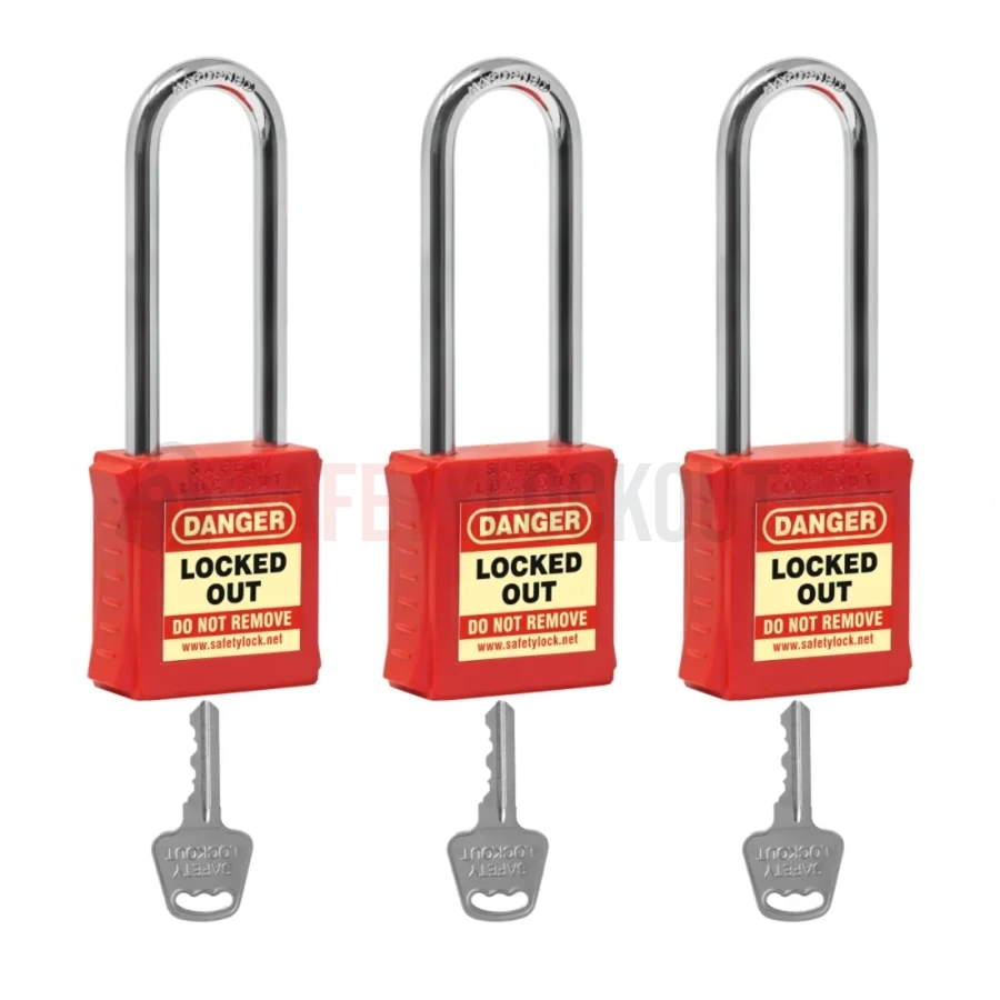 Lacăt LOTO PLSP cu bridă din oțel 85 mm — Lacăte de siguranță LOTO | Safety Lockout