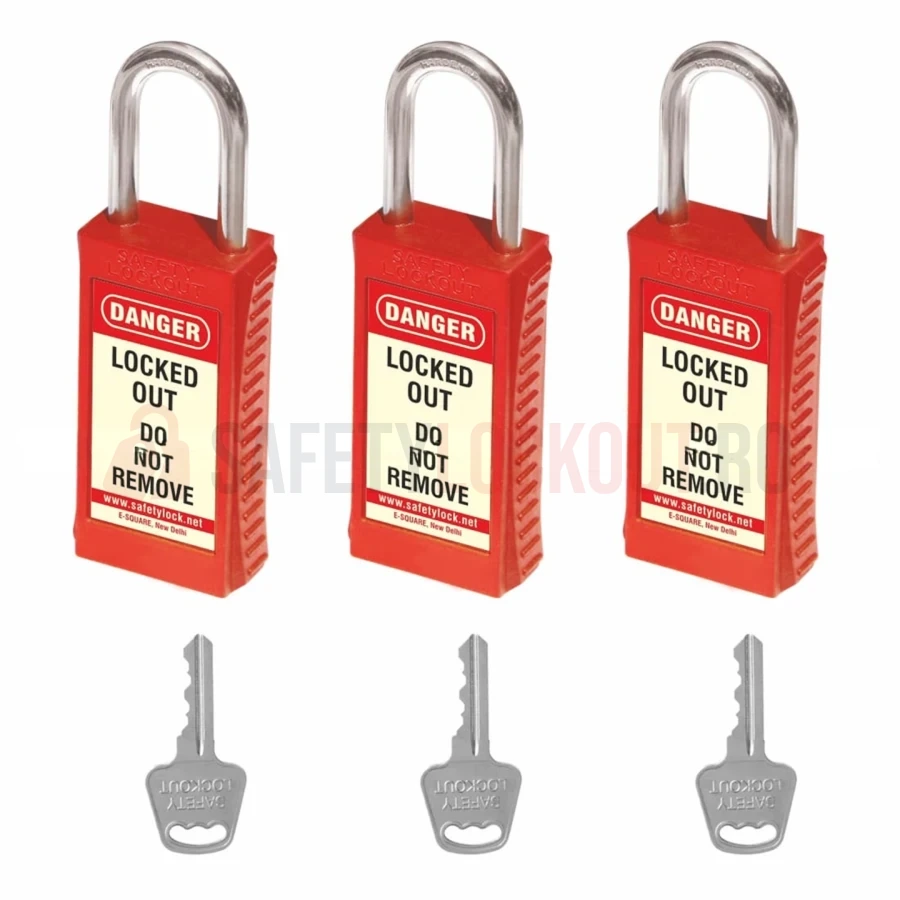 Lacăt LOTO PLSP long body cu bridă din oțel 46 mm — Lacăte de siguranță LOTO | Safety Lockout