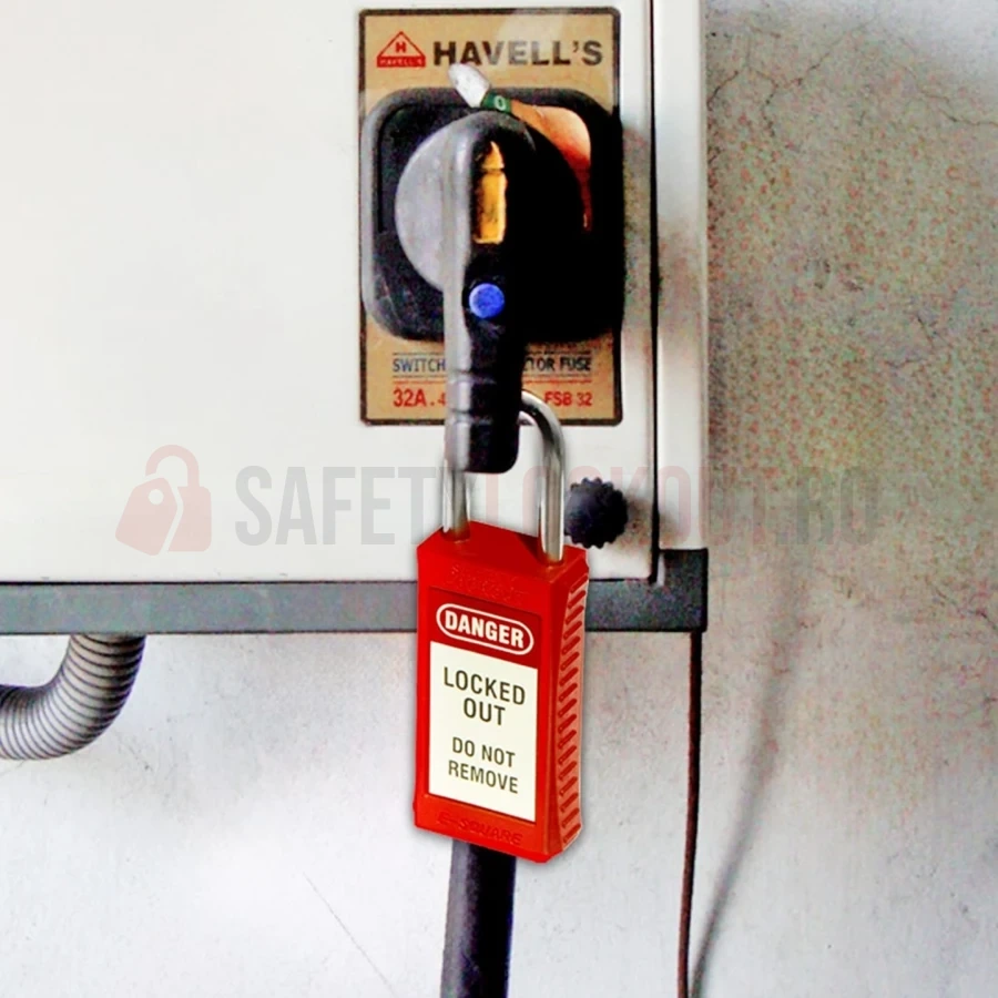 Lacăt LOTO PLSP long body cu bridă din oțel 46 mm — Lacăte de siguranță LOTO | Safety Lockout