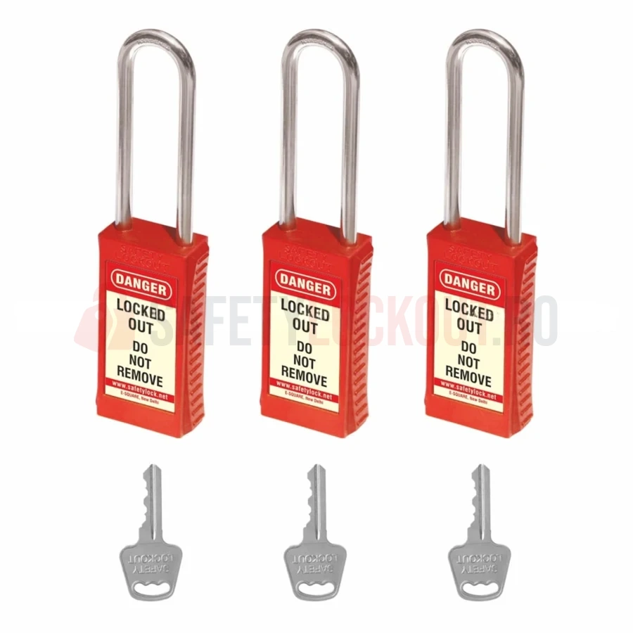 Lacăt LOTO PLSP long body cu bridă din oțel 85 mm — Lacăte de siguranță LOTO | Safety Lockout