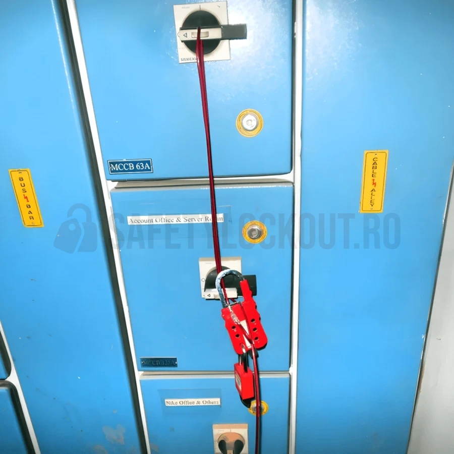 Dispozitiv multipurpose de blocare cu cablu din oțel învelit în vinil, 2 m — Dispozitive multipurpose cu cablu | Safety Lockout