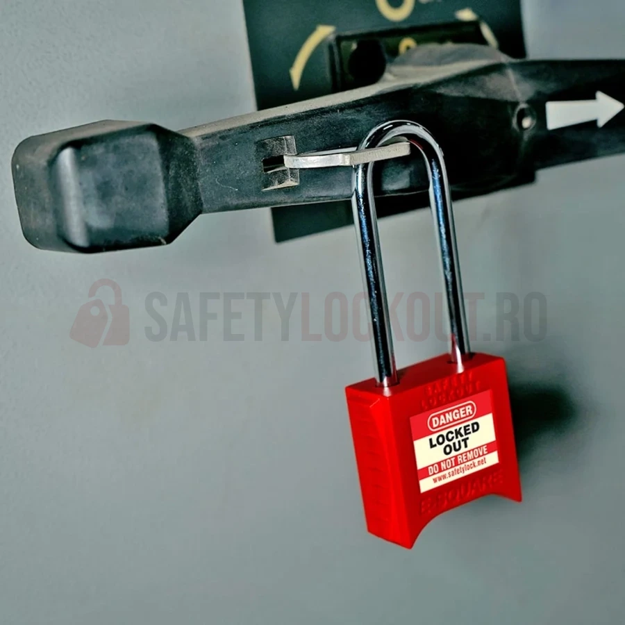 Lacăt LOTO Premier cu bridă lungă și reținere a cheii — Lacăte de siguranță LOTO | Safety Lockout