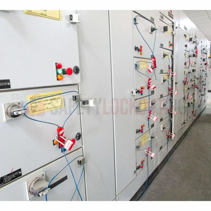 Dispozitiv multipurpose de blocare cu cablu, tip strângere, albastru metalizat — Dispozitive multipurpose cu cablu | Safety Lockout