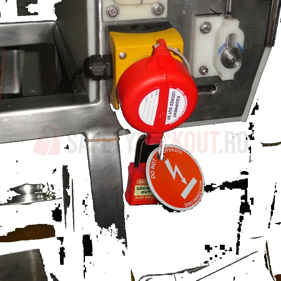 Etichetă rotundă de blocare LOTO — Do Not Operate Disconnection — Etichete LOTO personalizate | Safety Lockout