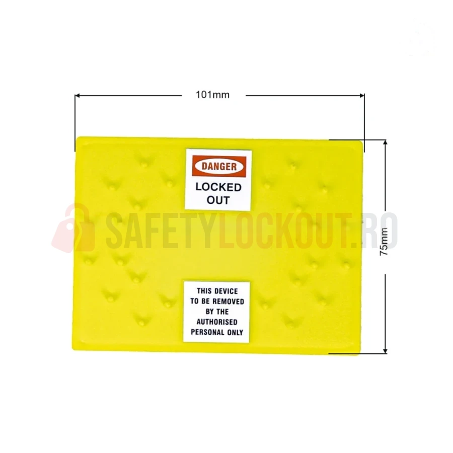 Blocator dreptunghiular pentru bară de blocare, 3x4 inch — Dispozitiv de blocare cu bară de blocare | Safety Lockout