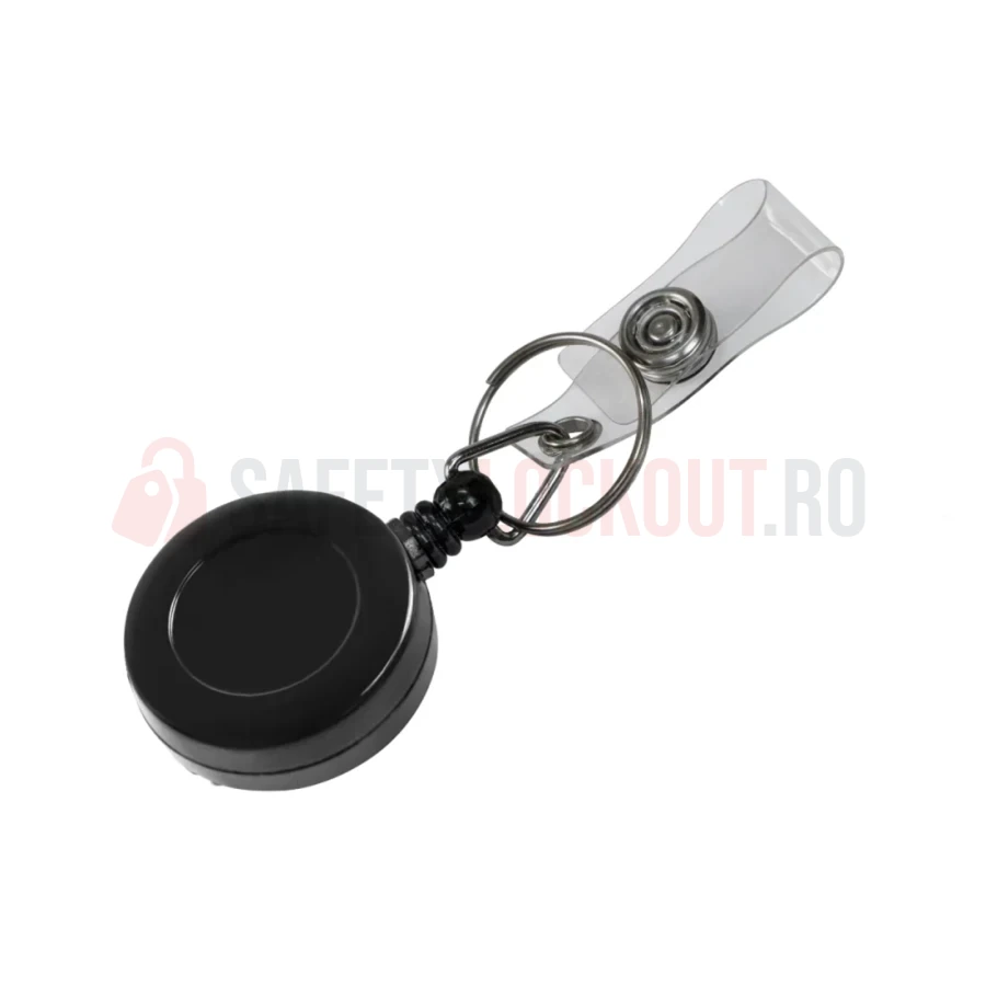 Dispozitiv retractabil pentru chei și legitimație, cablu 700 mm — Accesorii pentru chei | Safety Lockout