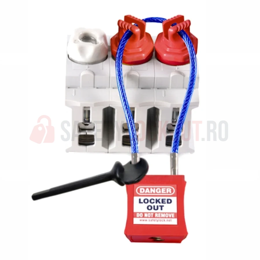 Kit de blocare pentru suport de siguranță rotundă, 3 piese — Dispozitive de blocare pentru siguranțe fuzibile | Safety Lockout