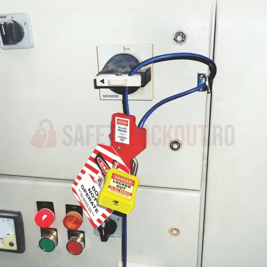 Ochet de blocare în unghi drept pentru lacăt, mic — Lacăte de siguranță LOTO | Safety Lockout