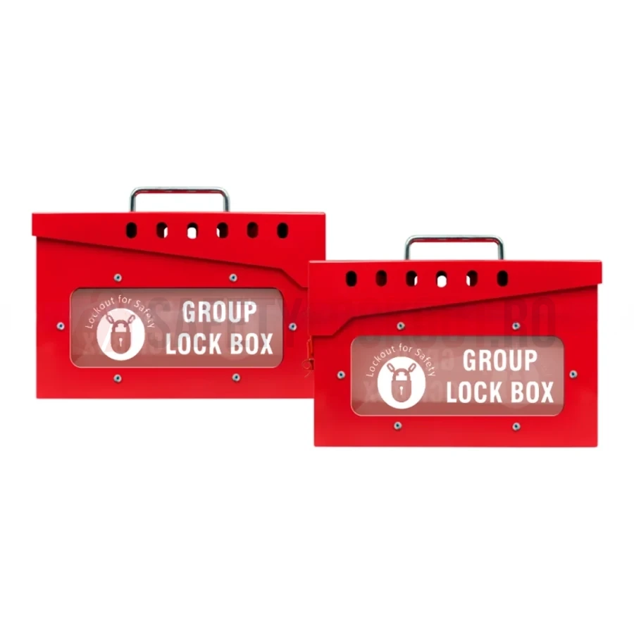 Cutie LOTO de Grup Smart cu Fereastră Dublă — Cutie convențională de blocare pentru grup | Safety Lockout