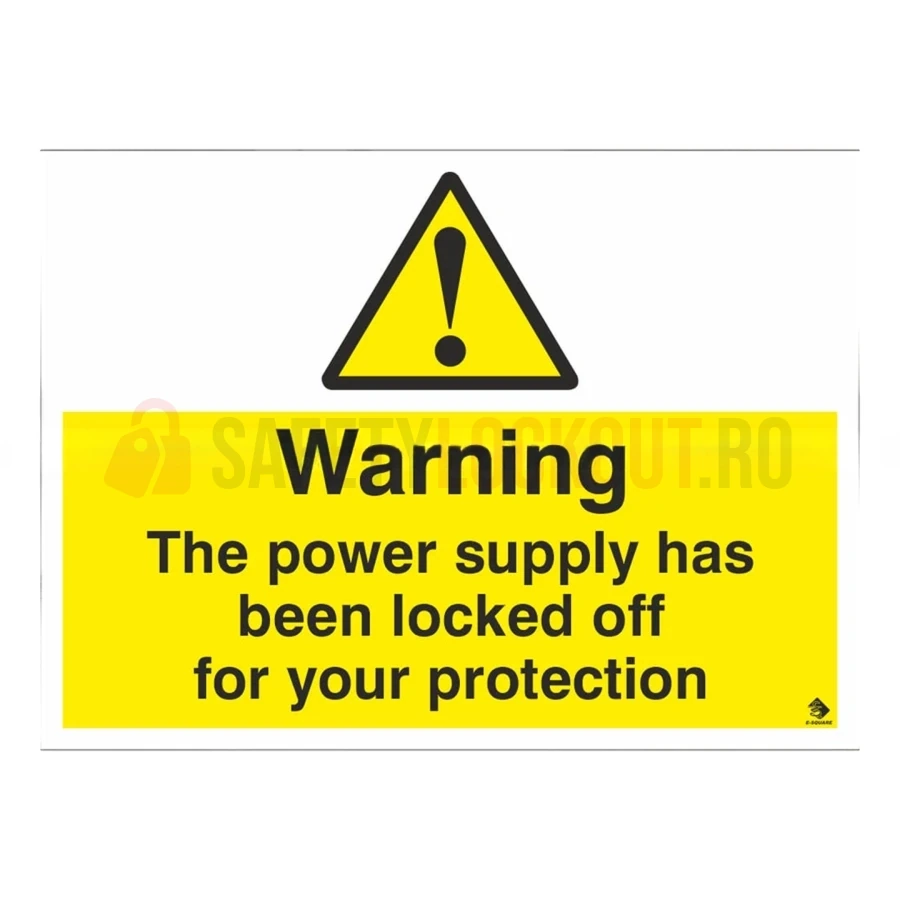 Etichetă de siguranță LOTO – Sursa de alimentare blocată — Etichete de marcare LOTO | Safety Lockout