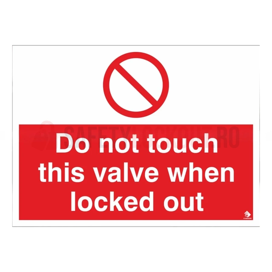 Etichetă de siguranță LOTO — Do Not Touch This Valve, 10 buc. — Etichete de marcare LOTO | Safety Lockout