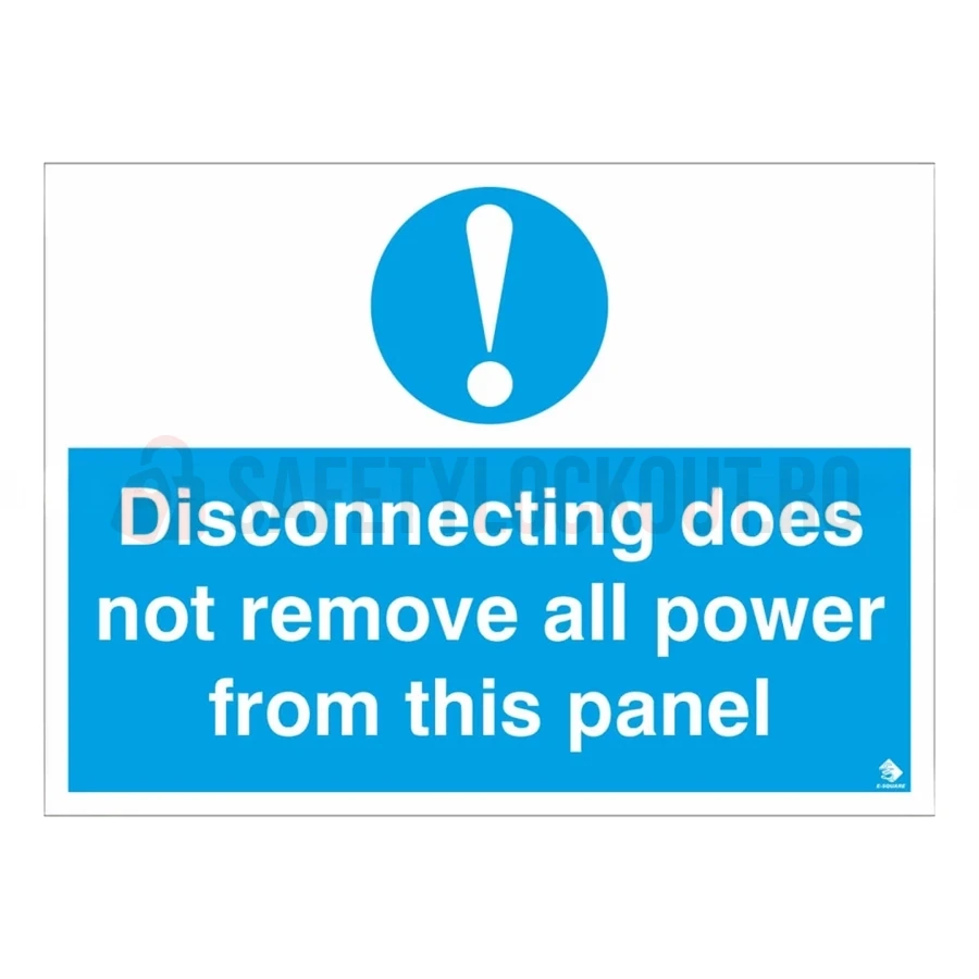 Etichetă de siguranță LOTO – Disconnecting doesn't Remove all Power — Etichete de marcare LOTO | Safety Lockout