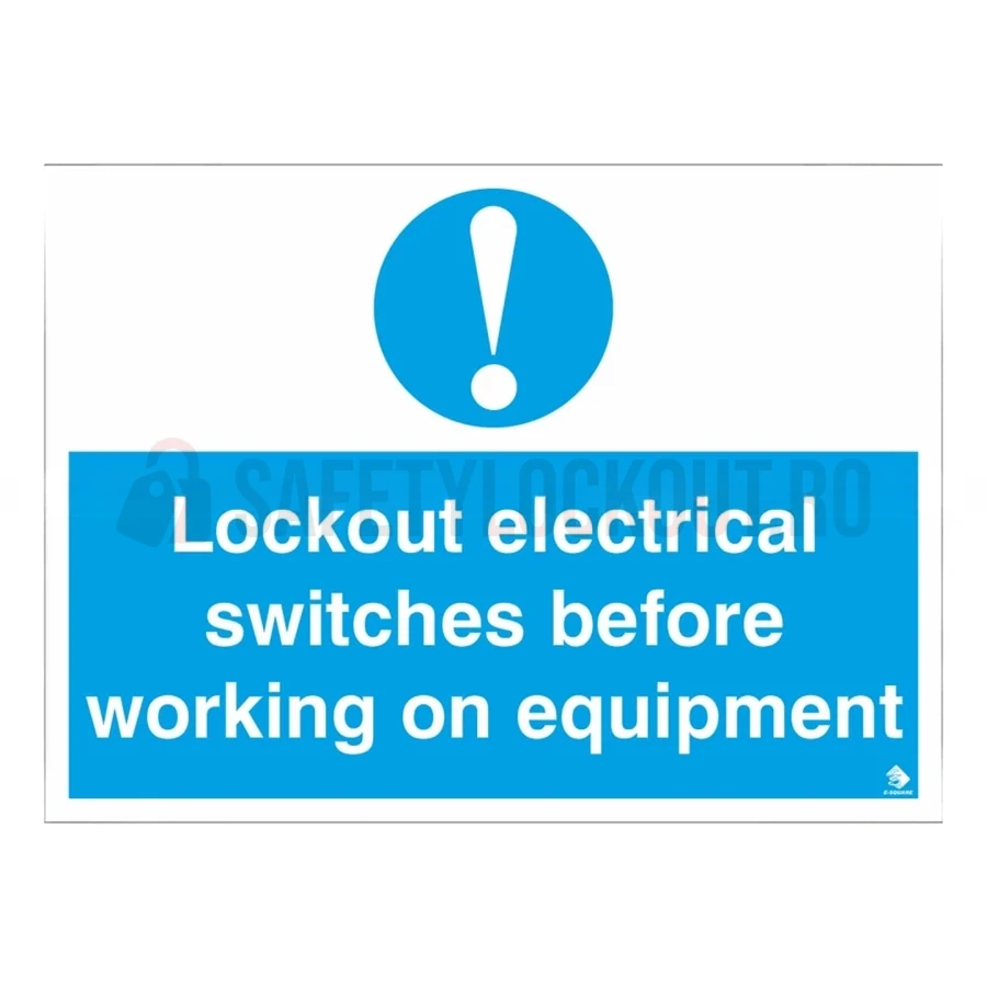 Etichetă de siguranță LOTO — Blocare comutatoare electrice — Etichete de marcare LOTO | Safety Lockout