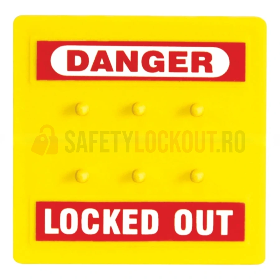 Blocant pătrat pentru bară de blocare, 2x2 inchi — Dispozitiv de blocare cu bară de blocare | Safety Lockout