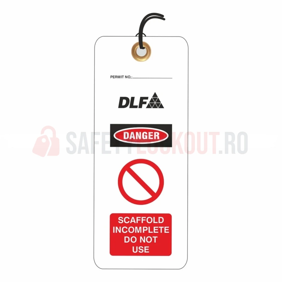 Etichete economice pentru schele, PVC 0,7 mm, set 100 buc. — Etichete economice pentru schele | Safety Lockout