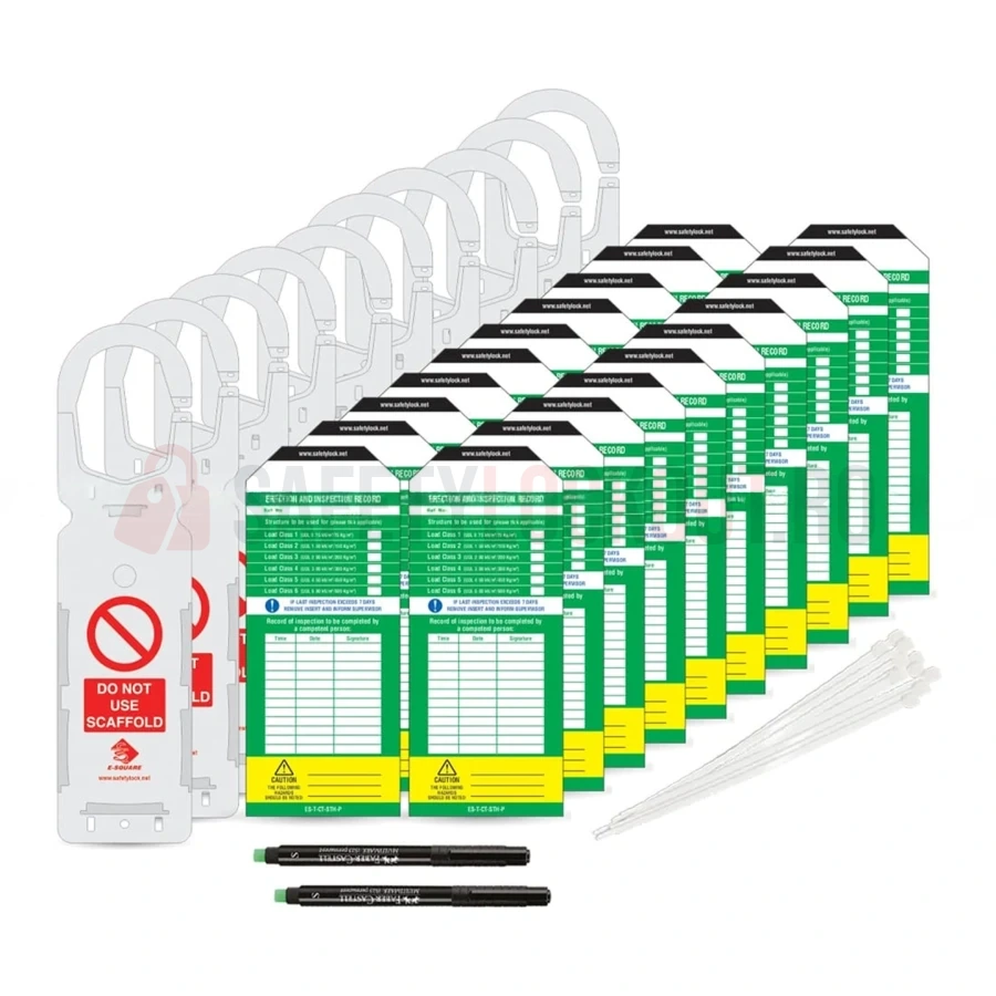 Kit etichete pentru schele tip gheară Premier — Suport tip gheară și etichete Premier pentru schele | Safety Lockout