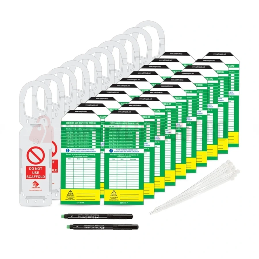 Kit Premier cu etichete și suporturi pentru schele — Suport și etichete Premier pentru schele | Safety Lockout