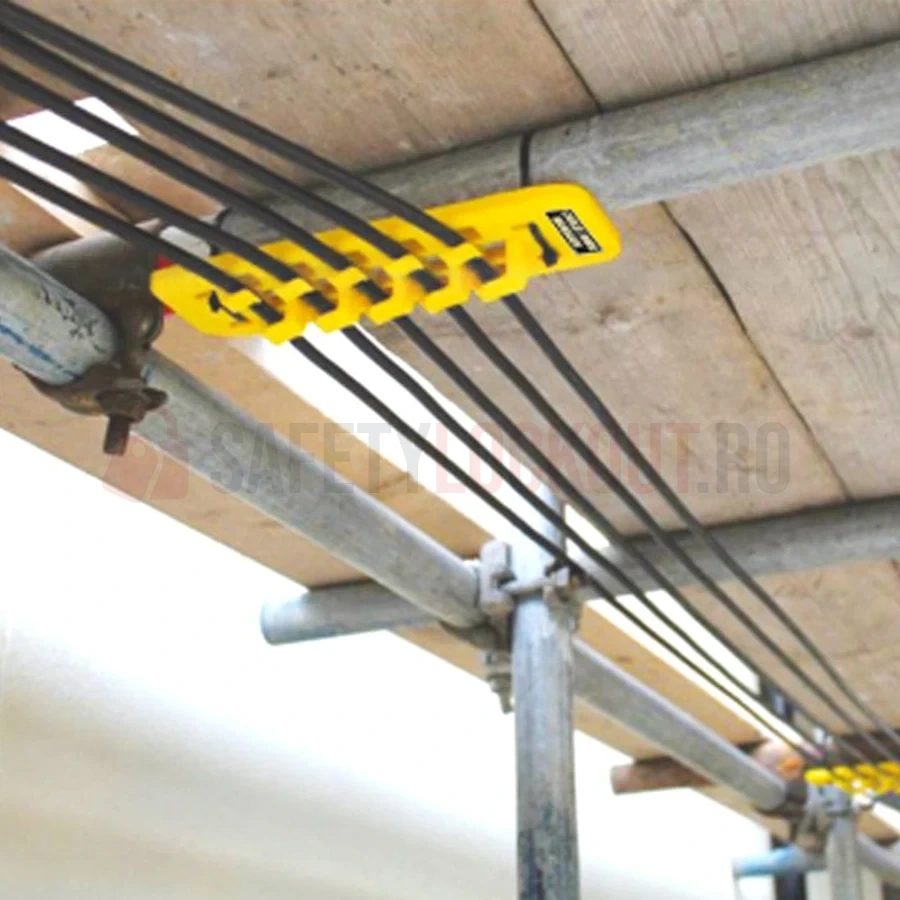 Organizator pentru cabluri și conductori — Cârlige de siguranță și suporturi pentru cabluri | Safety Lockout
