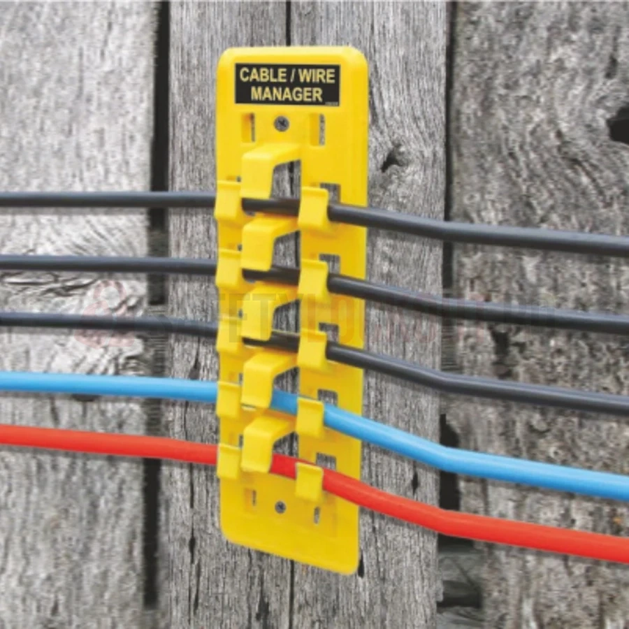 Organizator pentru cabluri și conductori — Cârlige de siguranță și suporturi pentru cabluri | Safety Lockout