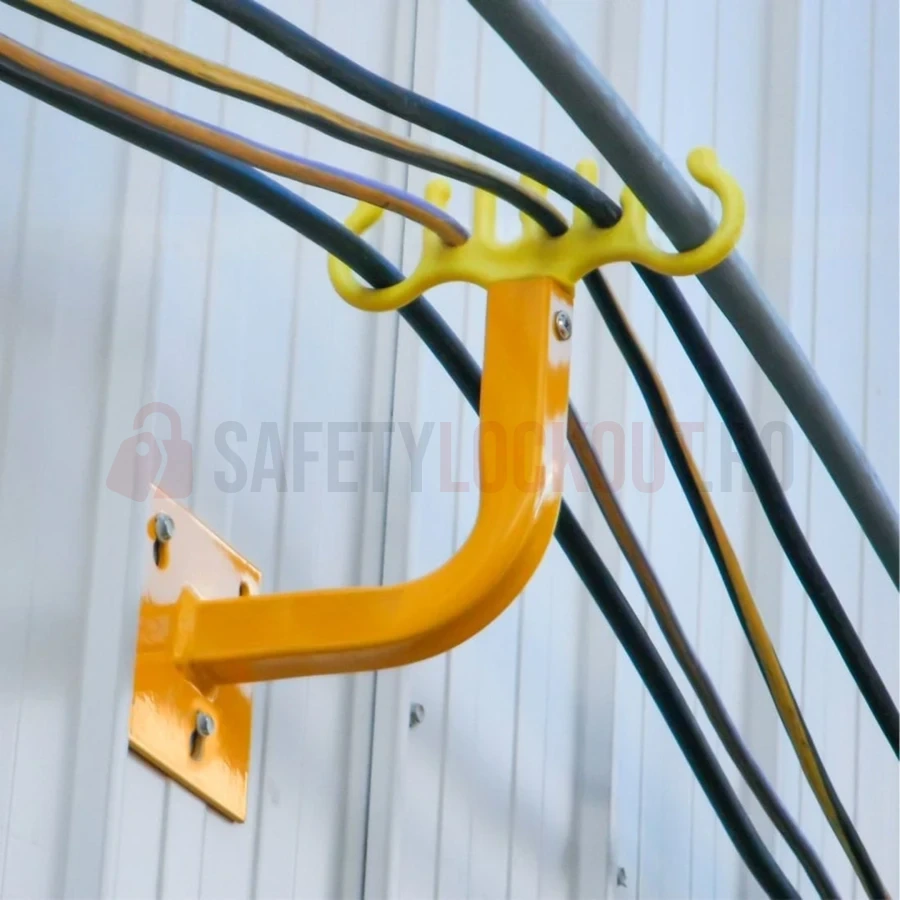 Suport de perete Hexahook pentru suspendarea cablurilor — Cârlige de siguranță și suporturi pentru cabluri | Safety Lockout