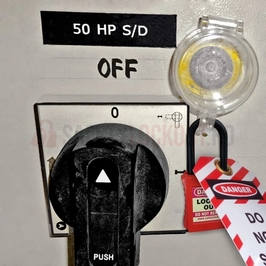 Dispozitiv de blocare pentru comutator și buton, orificiu 23 mm — Dispozitive de blocare pentru panouri electrice | Safety Lockout