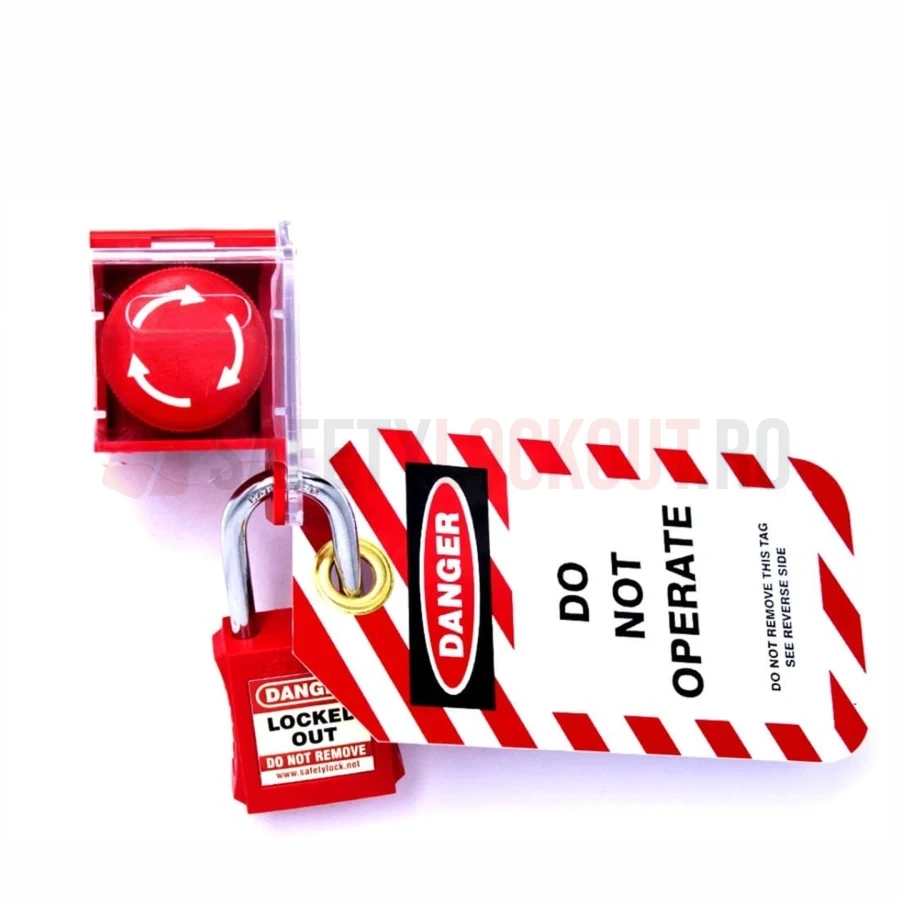 Dispozitiv de blocare pentru butoane, pătrat, max. 50 mm — Dispozitive de blocare pentru panouri electrice | Safety Lockout