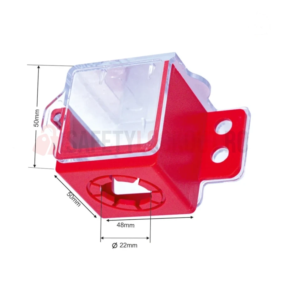 Dispozitiv de blocare pentru butoane, pătrat, max. 50 mm — Dispozitive de blocare pentru panouri electrice | Safety Lockout