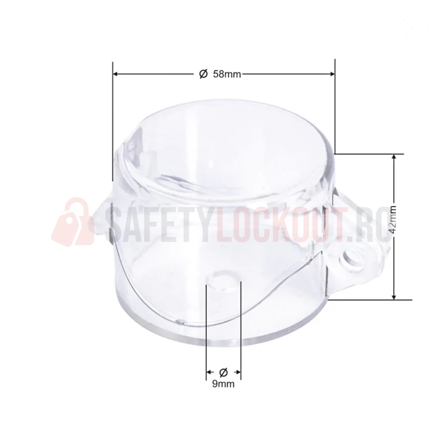 Dispozitiv de blocare pentru butoane și comutatoare, orificiu 9 mm — Dispozitive de blocare pentru panouri electrice | Safety Lockout