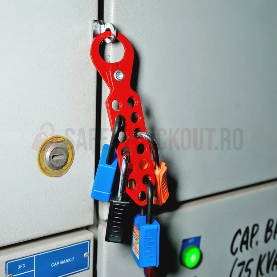 Hasp LOTO standard din oțel, 13 orificii — Hasp LOTO | Safety Lockout