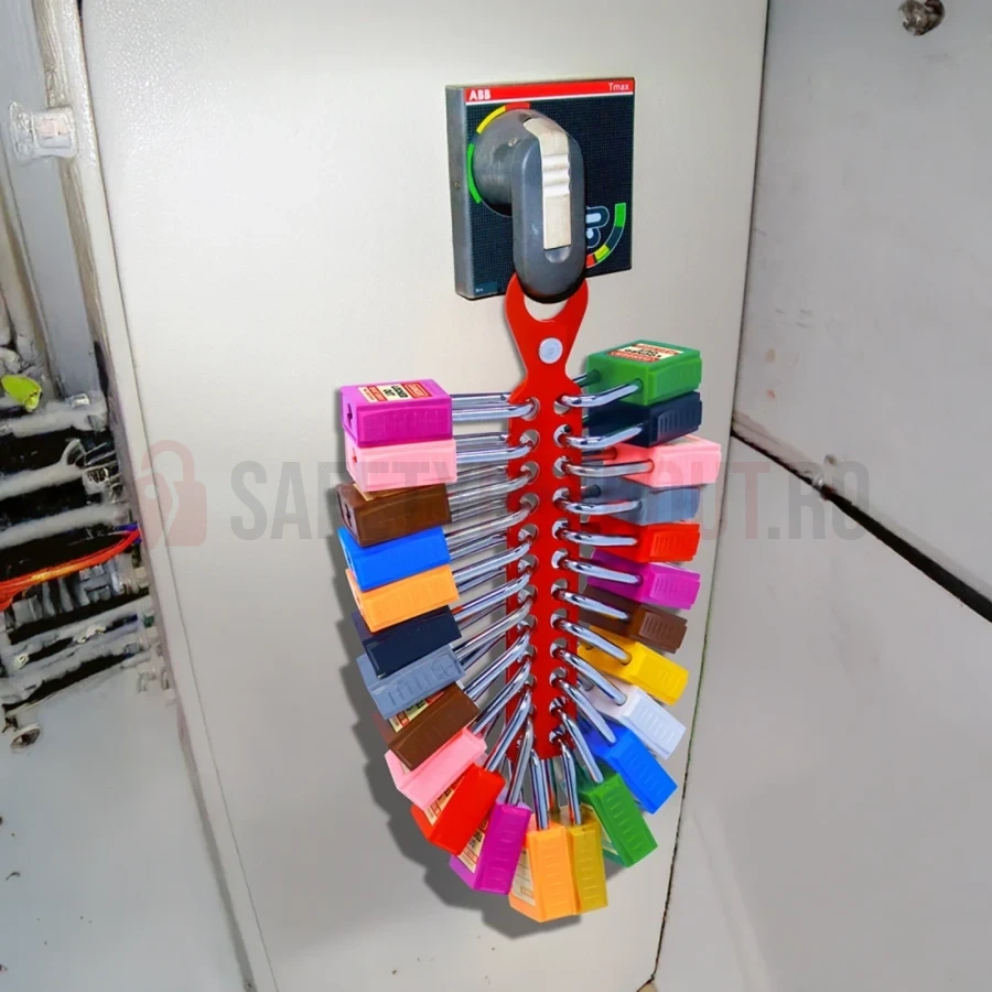 Hasp LOTO standard din oțel, 24 de orificii — Hasp LOTO | Safety Lockout
