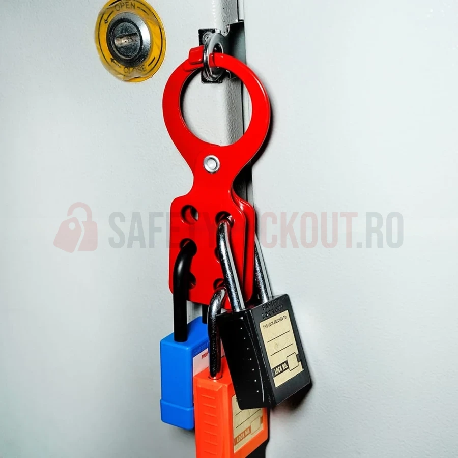 Hasp LOTO standard din oțel, Premier, fălci 38 mm — Hasp LOTO | Safety Lockout