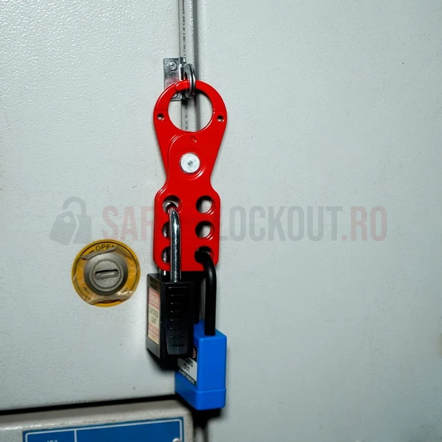 Hasp LOTO standard din oțel, mic, fălci 25 mm — Hasp LOTO | Safety Lockout