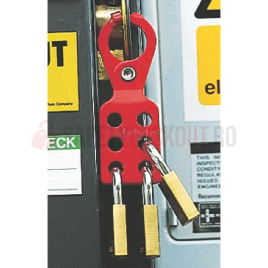 Hasp LOTO standard din oțel, mic, cu blocare dublă — Hasp LOTO | Safety Lockout