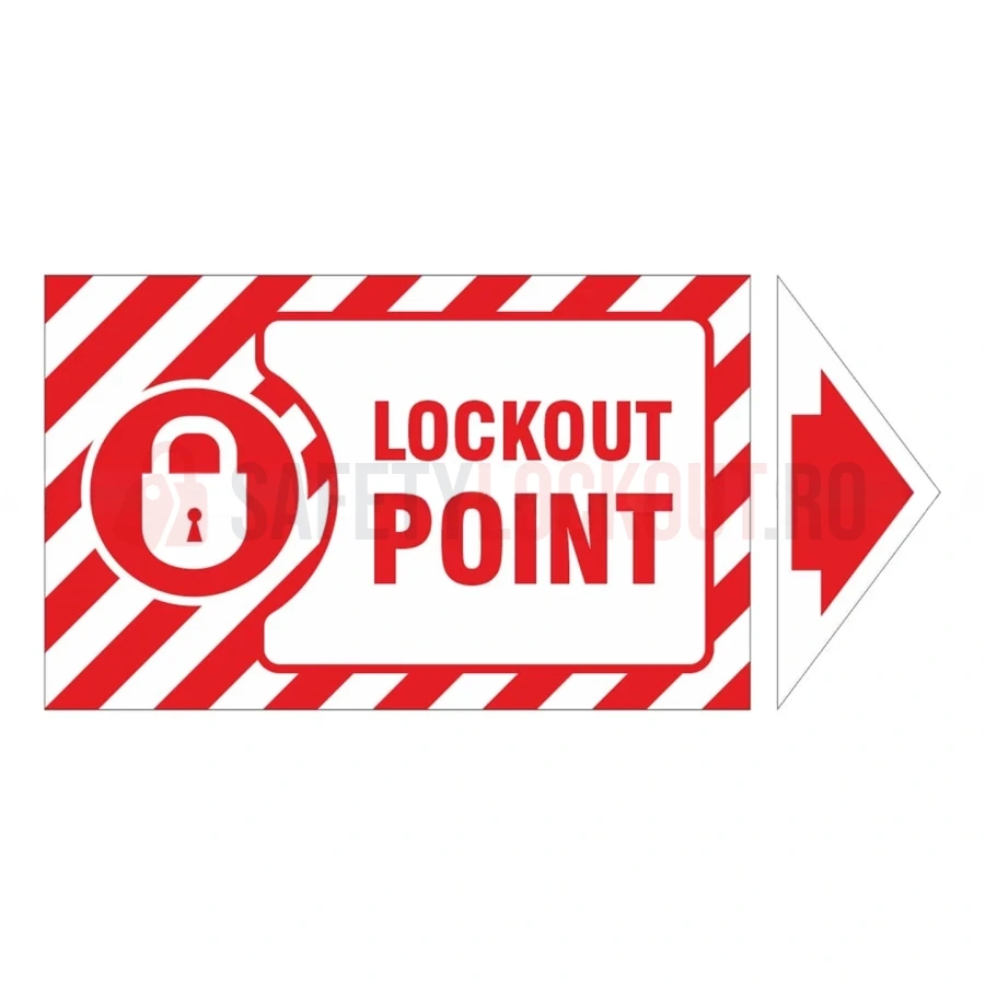 Săgeți de marcare pentru puncte de blocare LOTO — Săgeți de marcare | Safety Lockout