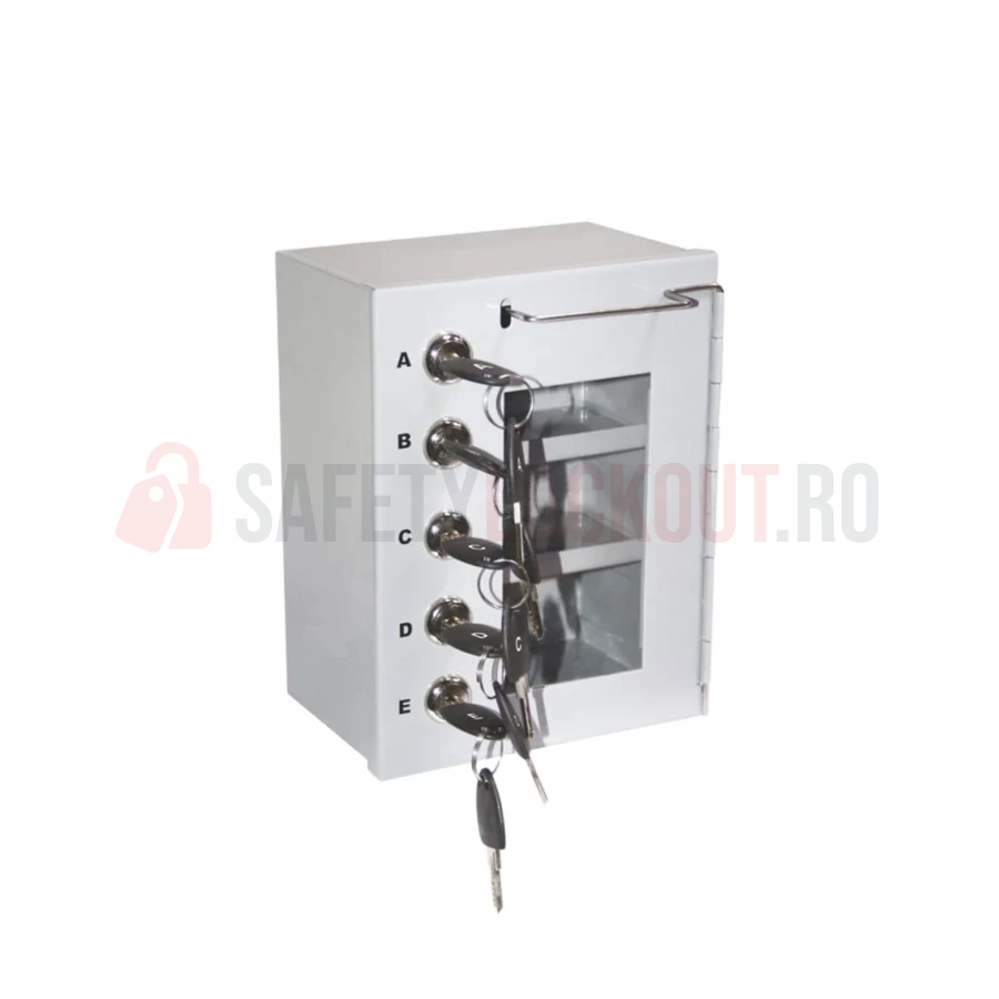 Cutie de Siguranță LOTO cu 5 Încuietori Integrate — Cutie de blocare pentru grup | Safety Lockout
