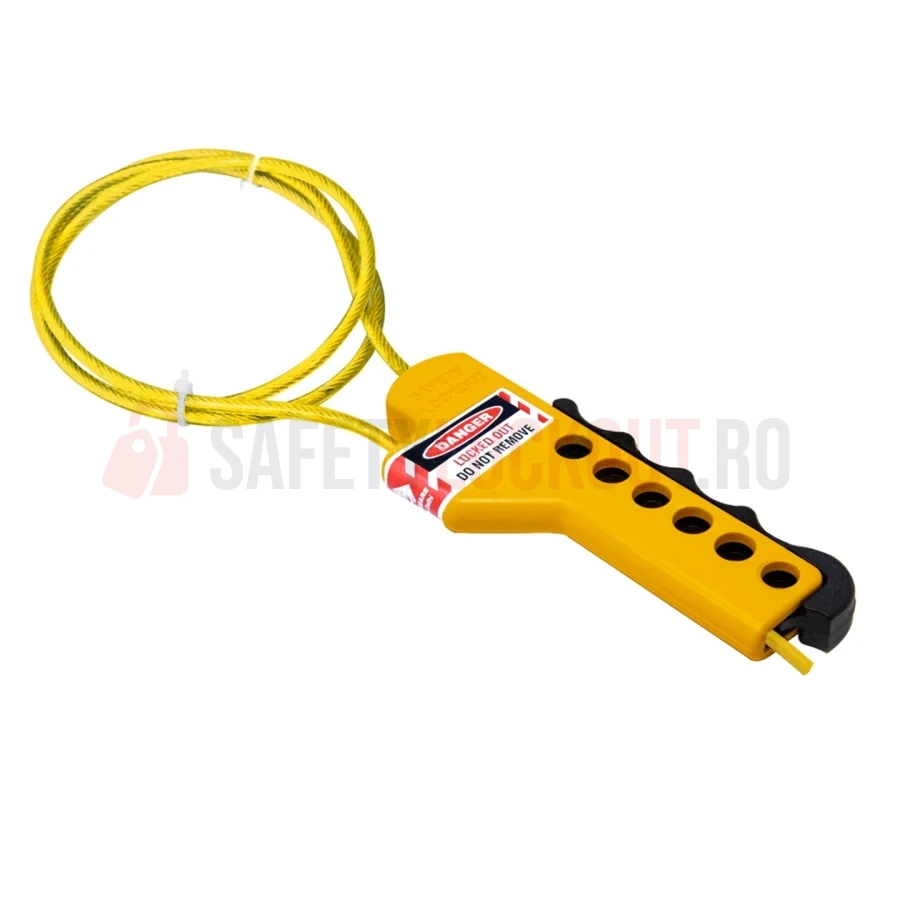 Dispozitiv multipurpose de blocare cu cablu, dielectric, galben — Dispozitive multipurpose cu cablu | Safety Lockout