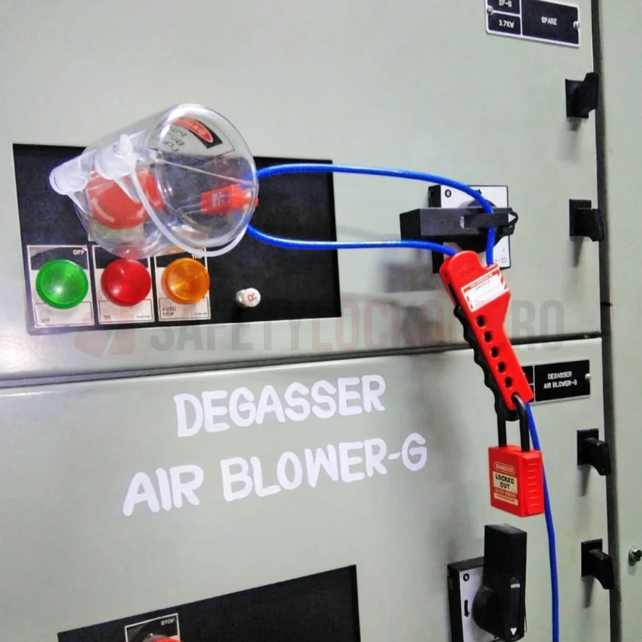 Dispozitiv multipurpose de blocare cu cablu tip strângere, albastru metalic — Dispozitive multipurpose cu cablu | Safety Lockout