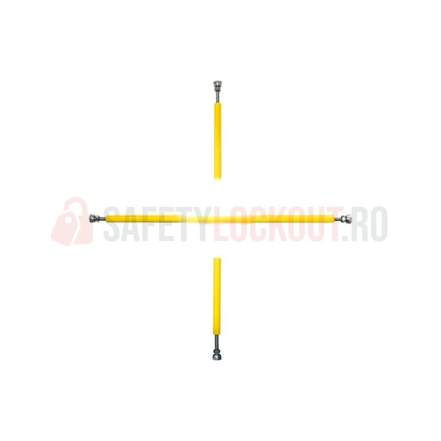 Barieră Sign-o-Skirt tip Plus pentru spații închise, 64–83 cm — Huse de blocare pentru spații închise | Safety Lockout
